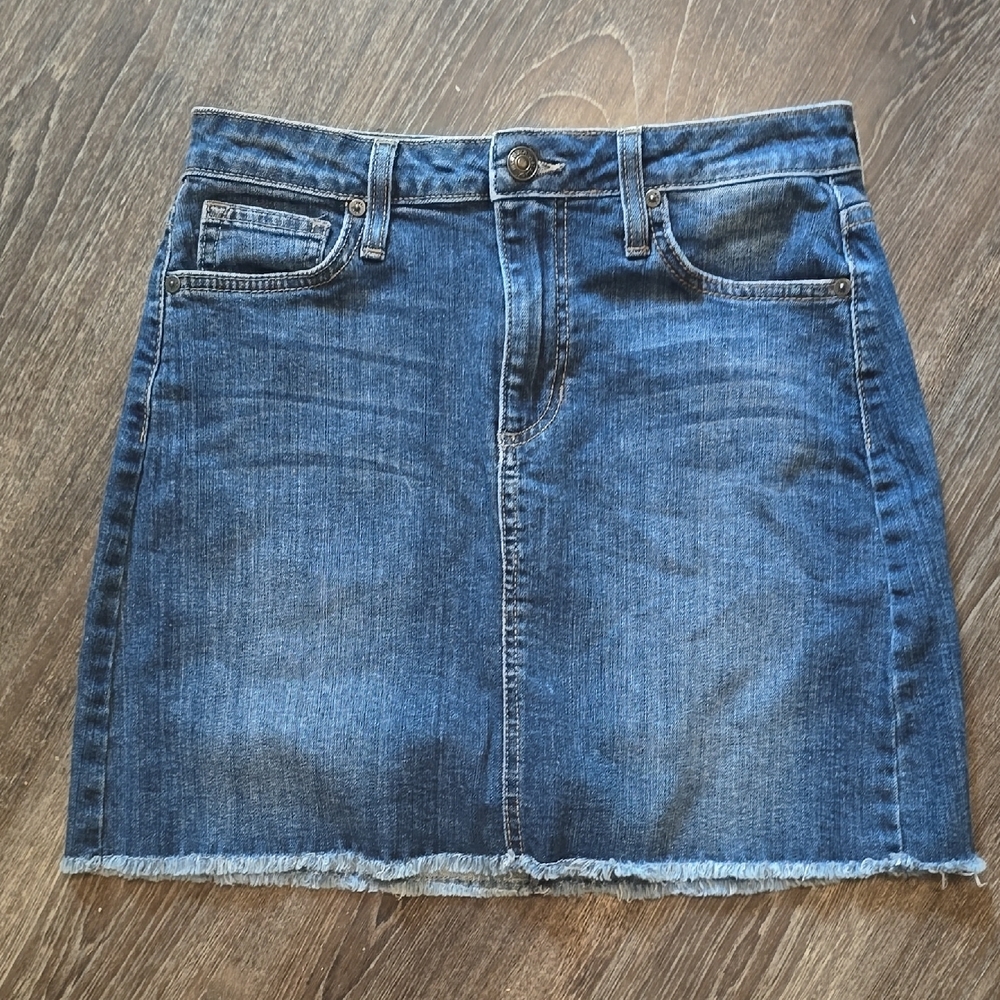 Denim Blue Skirt By Just Black